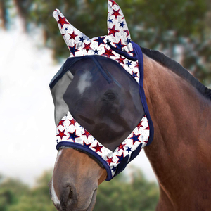 Nylon Horse Fly Mask with Nose for Equestrian Equipment